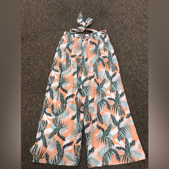 Skye  Tropical Leaf Print Pants - Picture 3 of 6